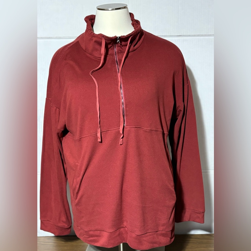 Berryou ladies 2XL butter soft long sleeve pull over. Drawstring neck ft pocket - Picture 2 of 7